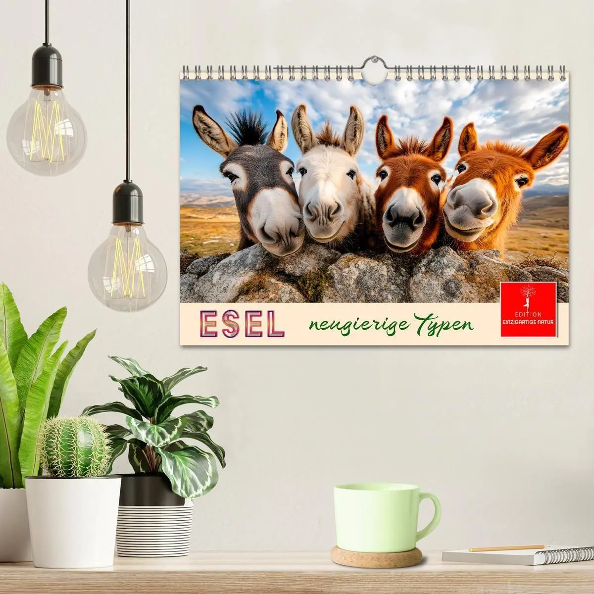 Bild: 9783516759013 | Esel - neugierige Typen (Wandkalender 2027 DIN A4 quer), CALVENDO...