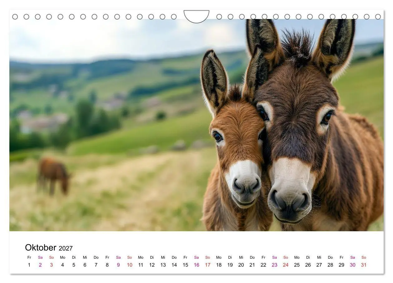 Bild: 9783516759013 | Esel - neugierige Typen (Wandkalender 2027 DIN A4 quer), CALVENDO...