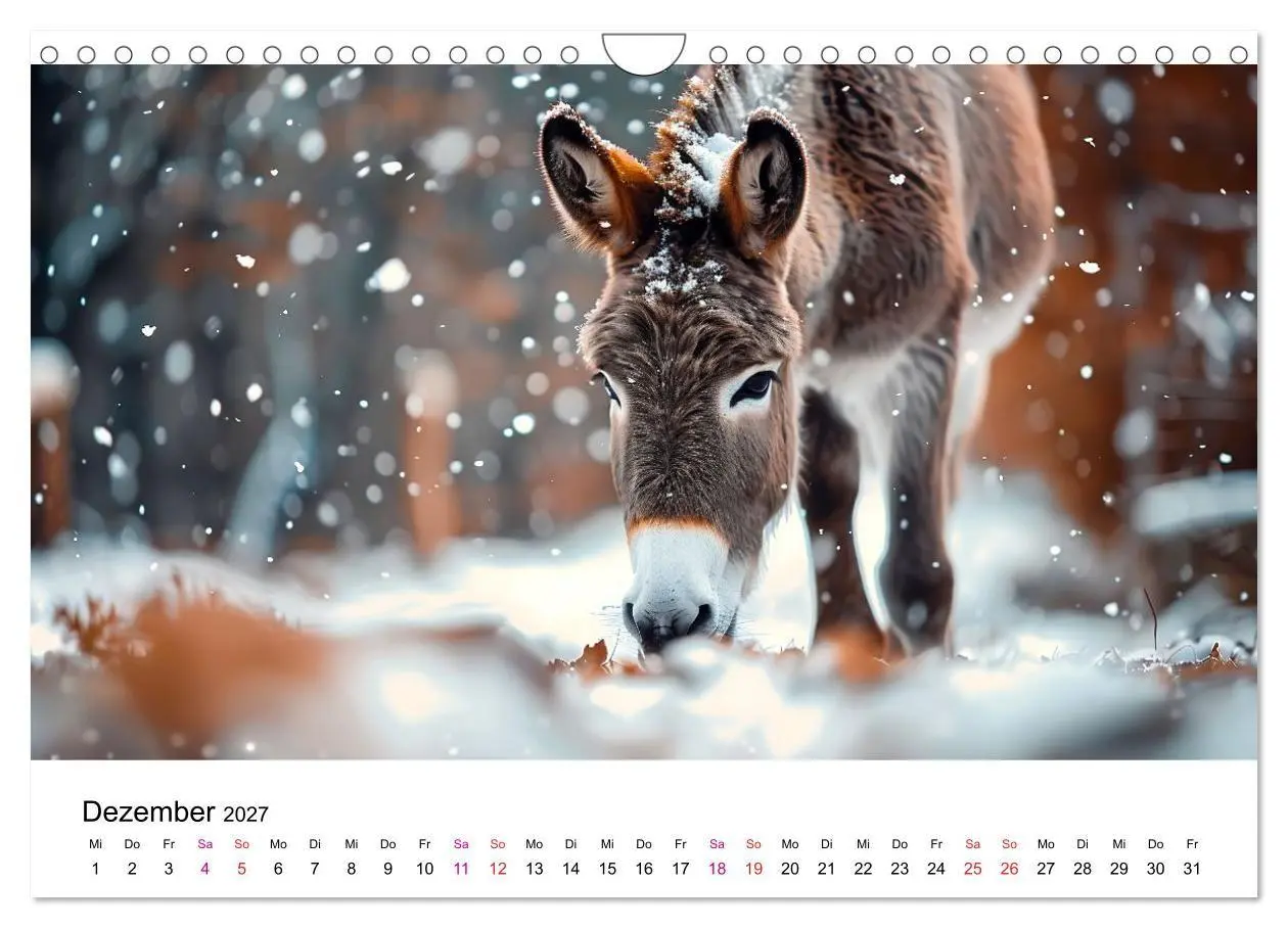 Bild: 9783516759013 | Esel - neugierige Typen (Wandkalender 2027 DIN A4 quer), CALVENDO...