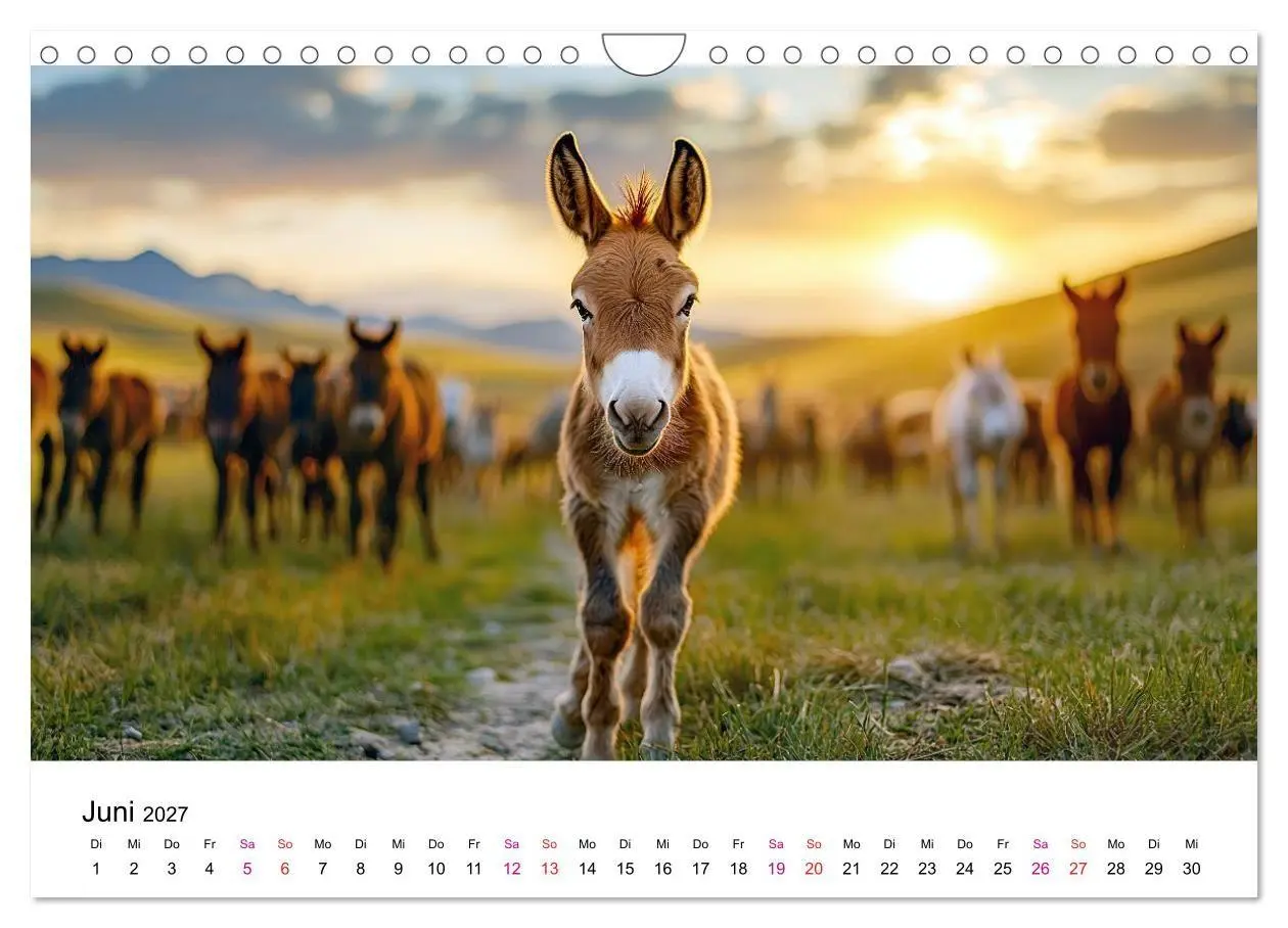 Bild: 9783516759013 | Esel - neugierige Typen (Wandkalender 2027 DIN A4 quer), CALVENDO...