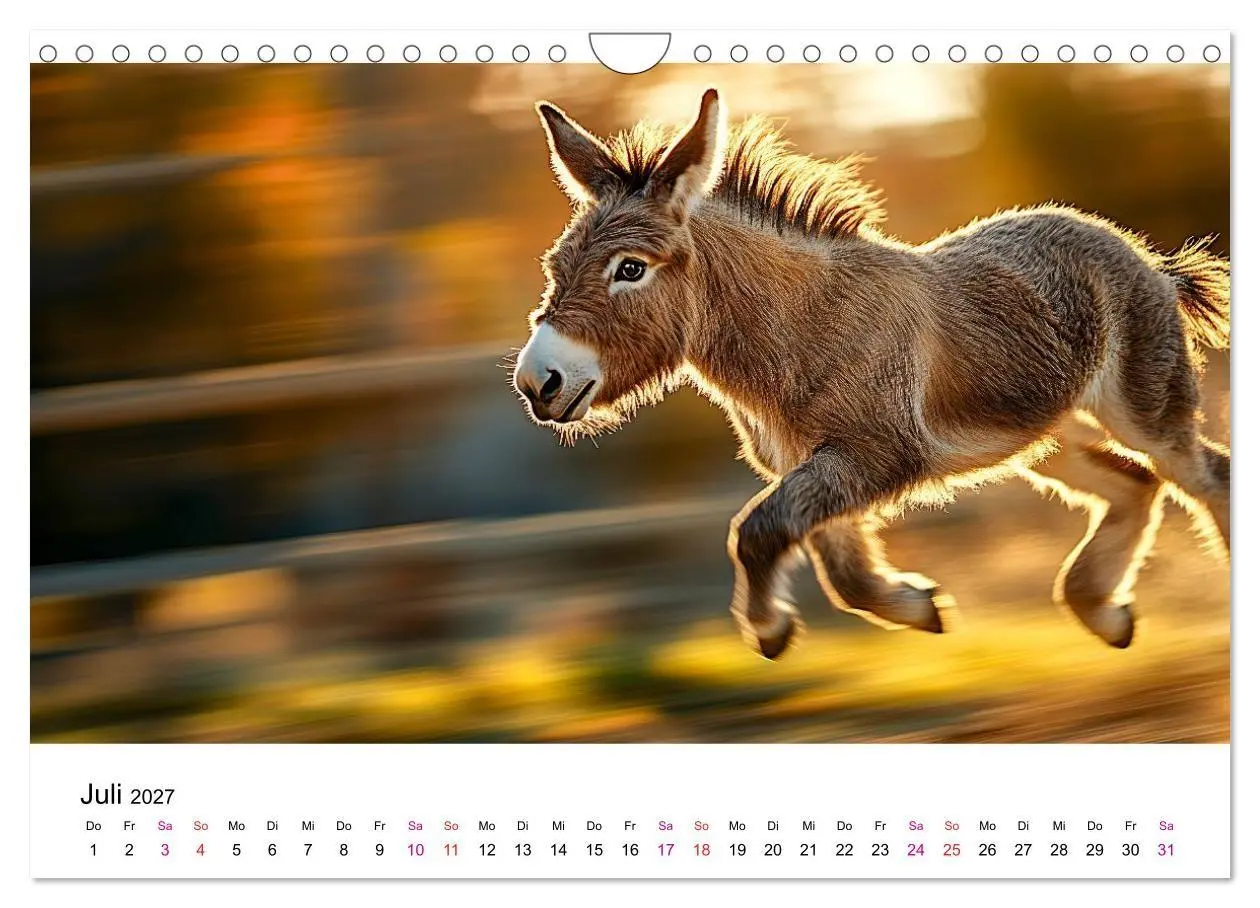 Bild: 9783516759013 | Esel - neugierige Typen (Wandkalender 2027 DIN A4 quer), CALVENDO...