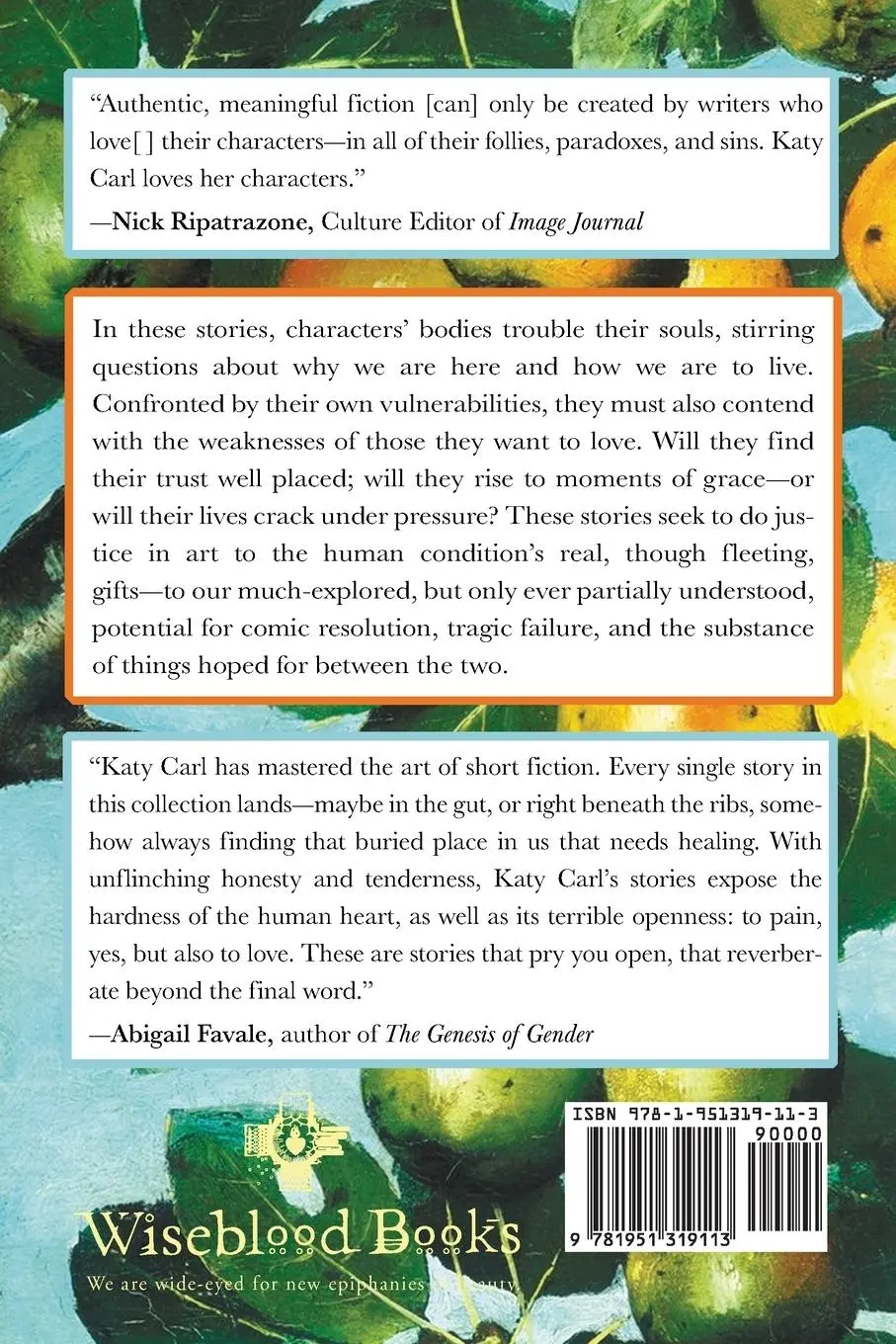 Rückseite: 9781951319113 | Fragile Objects | Katy Carl | Taschenbuch | Englisch | 2023