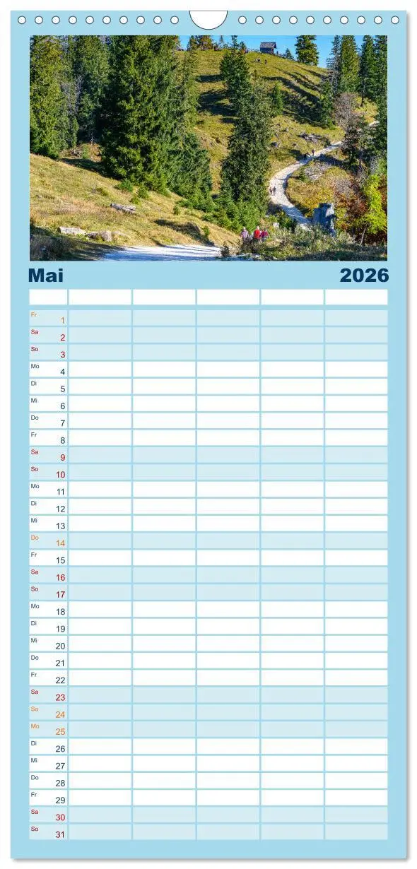 Bild: 9783516509113 | Familienplaner 2026 - Unterwegs im Bergsteigerdorf Ramsau mit 5...