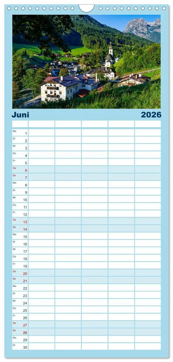 Bild: 9783516509113 | Familienplaner 2026 - Unterwegs im Bergsteigerdorf Ramsau mit 5...