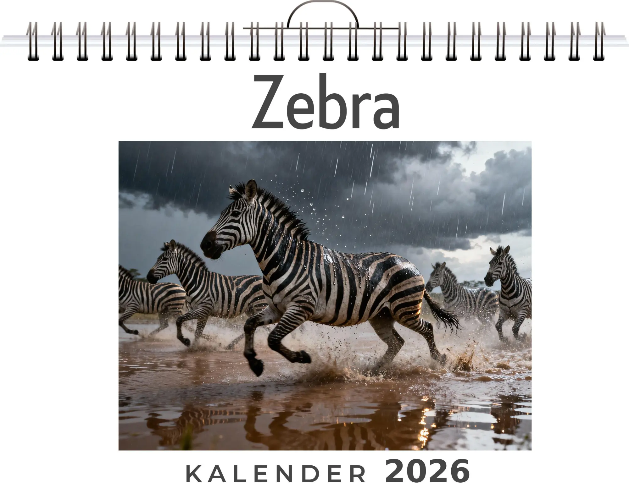 Cover: 9783695329113 | Zebra | Emma Schwarz | Kalender | Deutsch | 2026 | FlipFlop