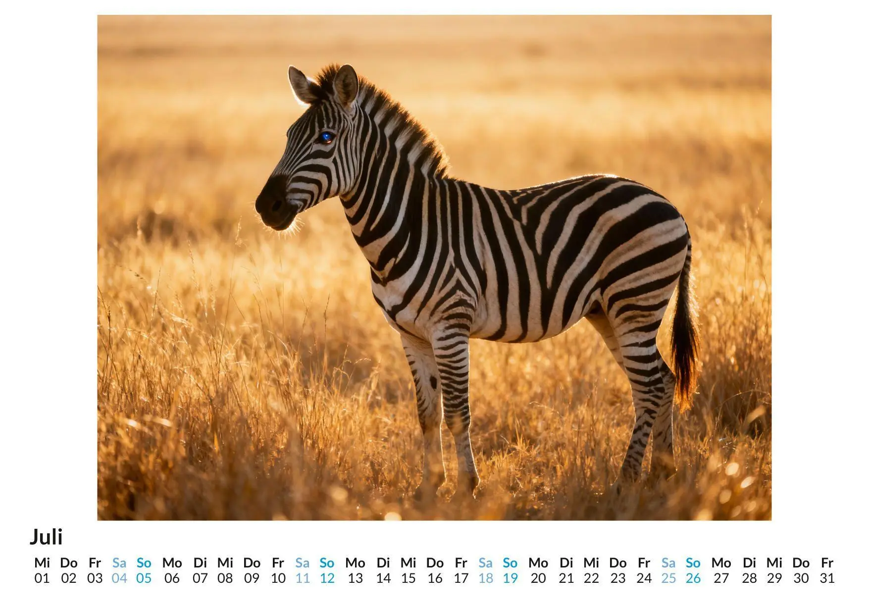 Bild: 9783695329113 | Zebra | Emma Schwarz | Kalender | Deutsch | 2026 | FlipFlop