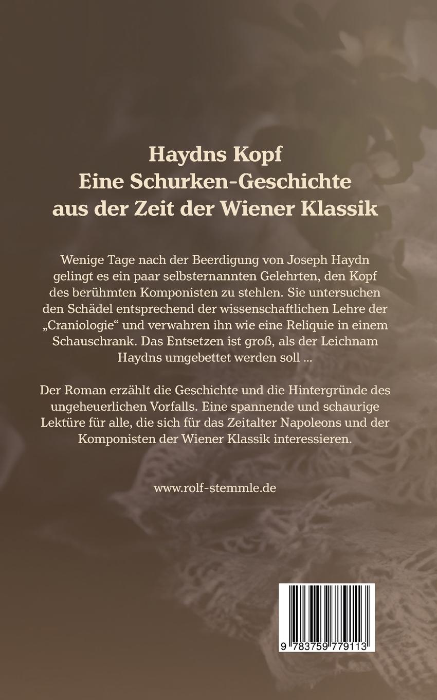 Rückseite: 9783759779113 | Haydns Kopf | Eine Schurken-Geschichte aus der Zeit der Wiener Klassik