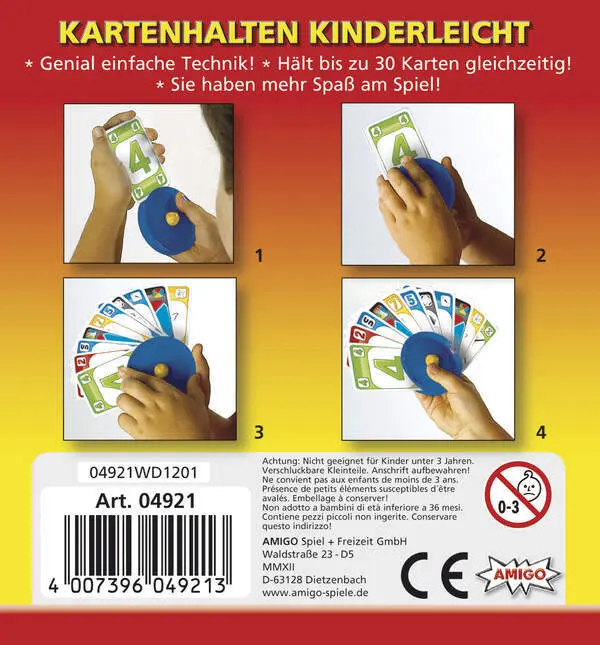 Bild: 4007396049213 | Kartenhalter, blau (Spiel-Zubehör) | Genial einfache Technik! | Spiel