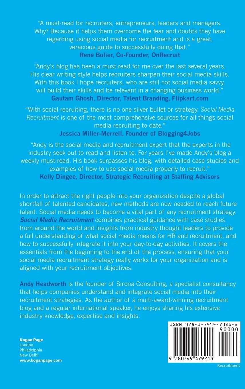Rückseite: 9780749479213 | Social Media Recruitment | Andy Headworth | Buch | Englisch | 2016