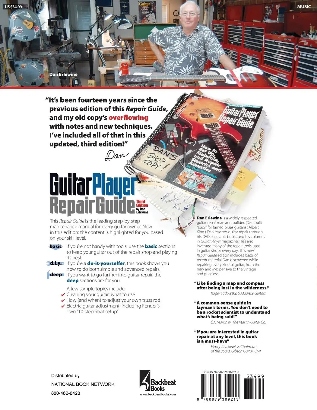 Rückseite: 9780879309213 | The Guitar Player Repair Guide | Dan Erlewine | Taschenbuch | Englisch