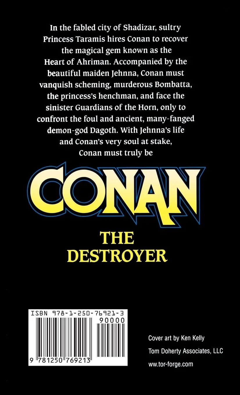 Rückseite: 9781250769213 | Conan The Destroyer | Robert Jordan | Taschenbuch | Englisch | 2009