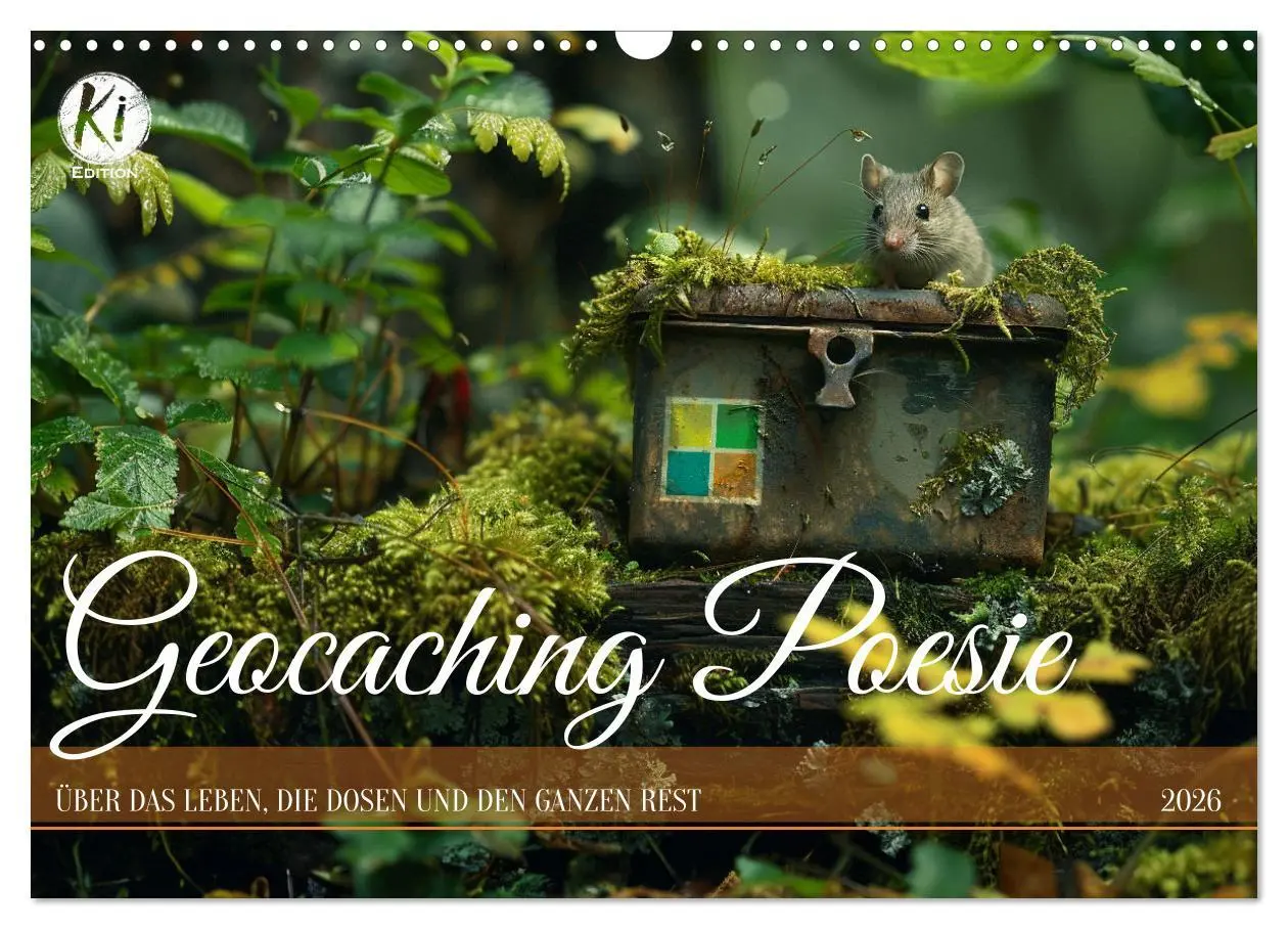 Cover: 9783457409213 | Geocaching Poesie (Wandkalender 2026 DIN A3 quer), CALVENDO...