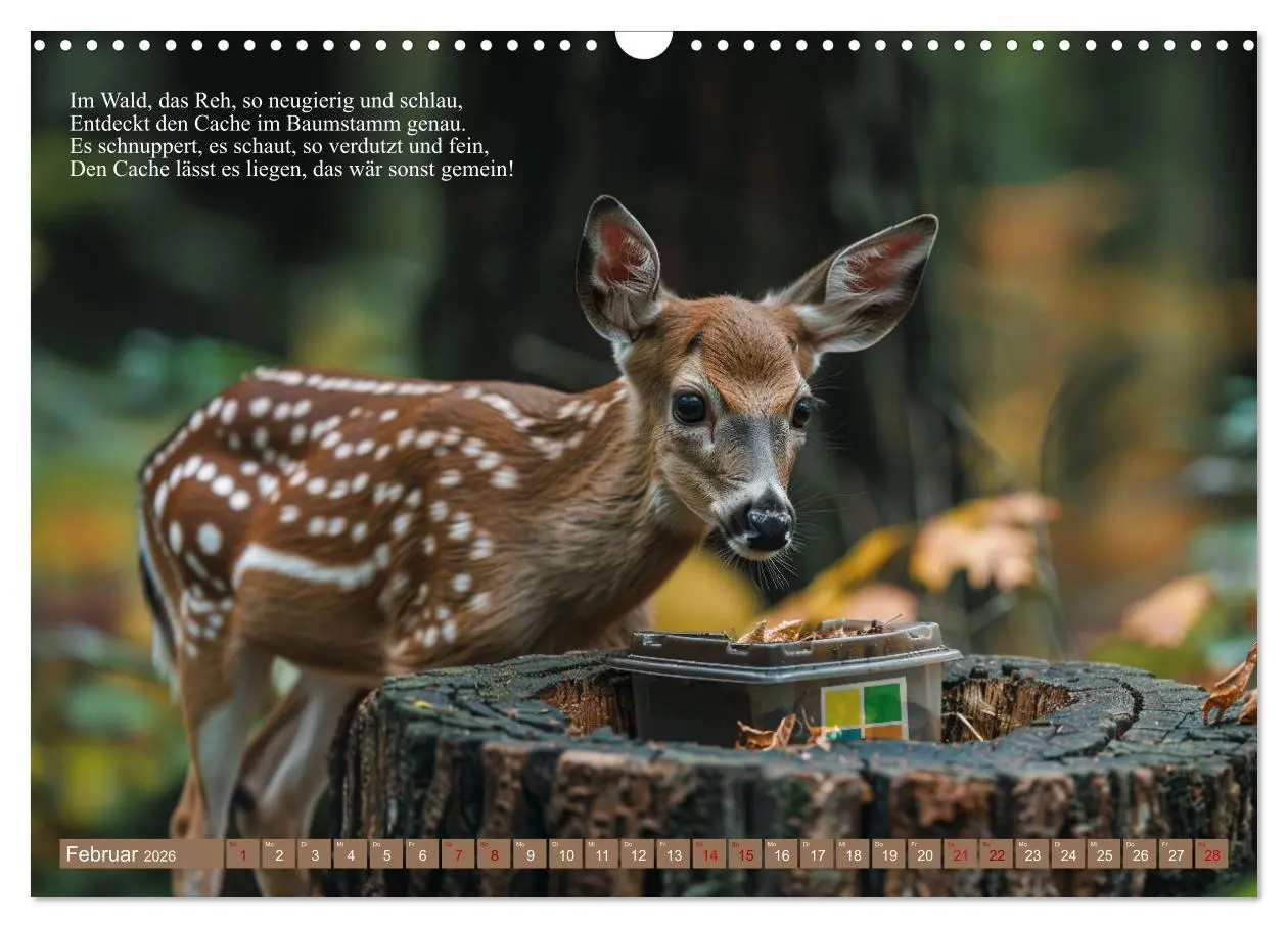 Bild: 9783457409213 | Geocaching Poesie (Wandkalender 2026 DIN A3 quer), CALVENDO...