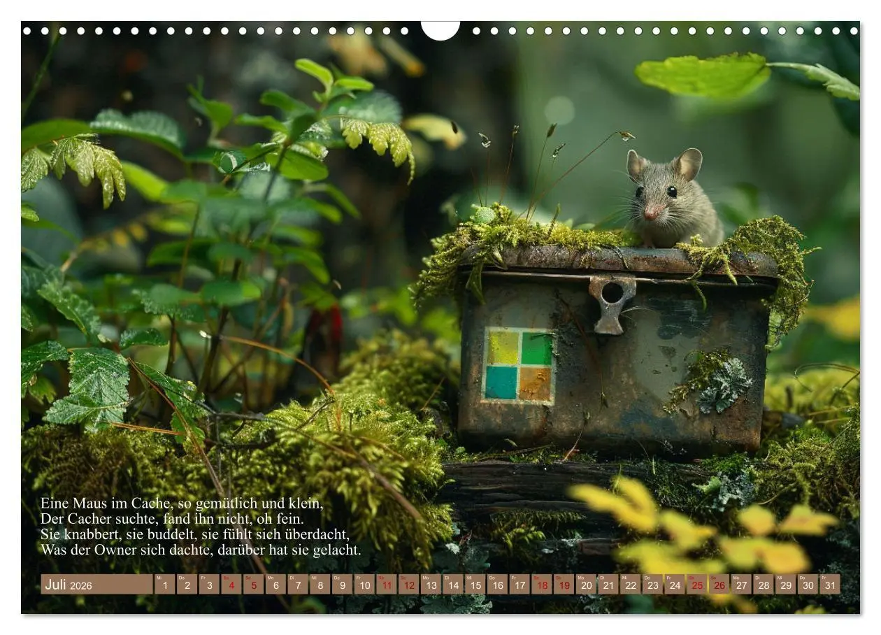 Bild: 9783457409213 | Geocaching Poesie (Wandkalender 2026 DIN A3 quer), CALVENDO...