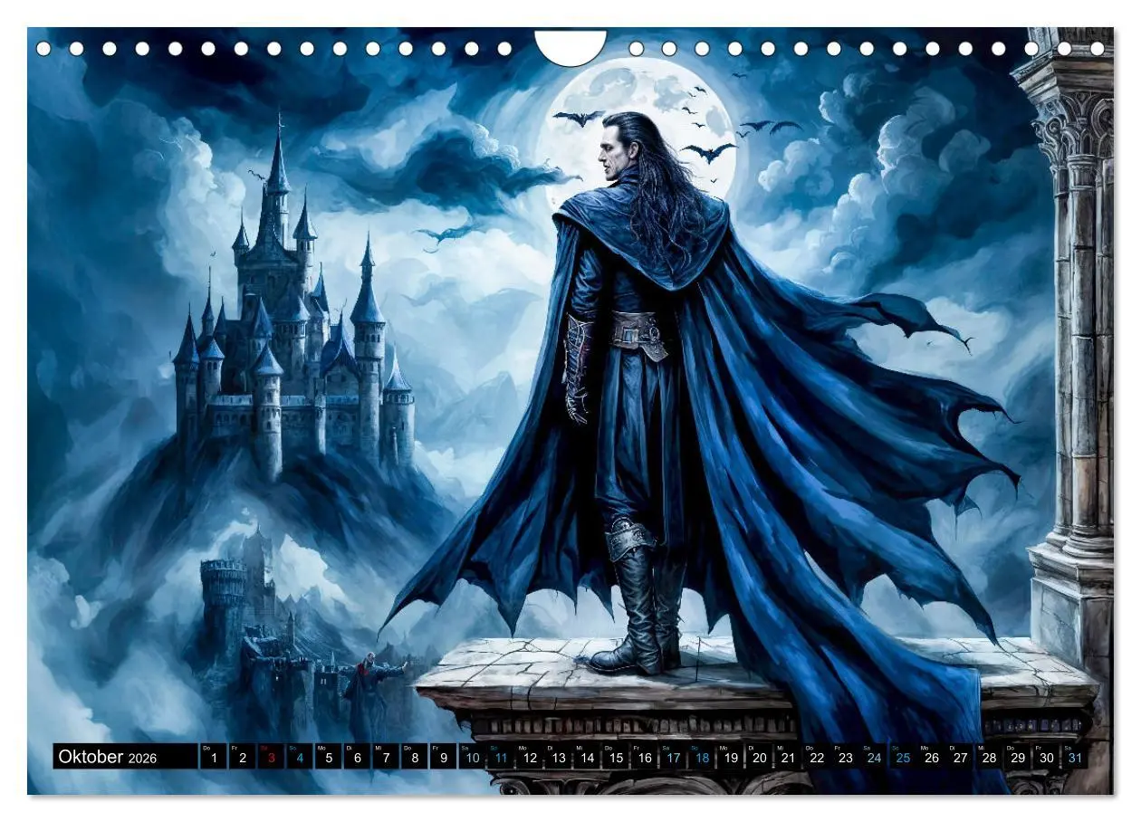 Bild: 9783457259313 | Finsternis der Vampire - Mystischer düsterer Fantasy Kalender...