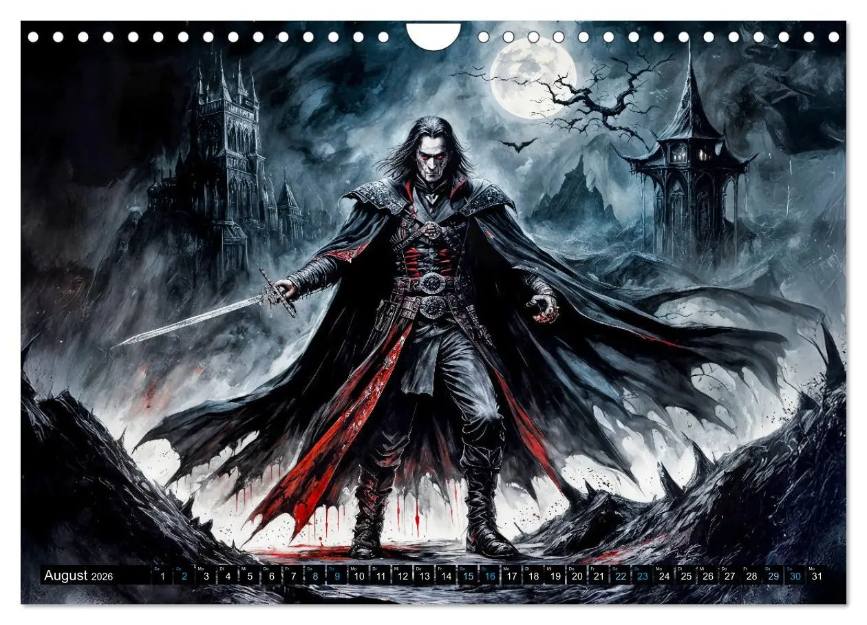 Bild: 9783457259313 | Finsternis der Vampire - Mystischer düsterer Fantasy Kalender...
