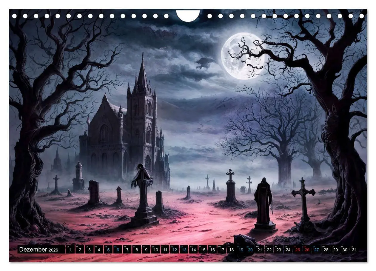 Bild: 9783457259313 | Finsternis der Vampire - Mystischer düsterer Fantasy Kalender...