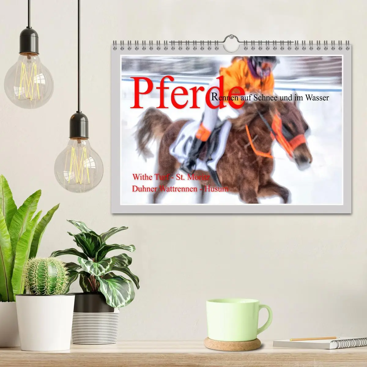 Bild: 9783457639313 | Pferde-Rennen auf Schnee und im Wasser (Wandkalender 2026 DIN A4...