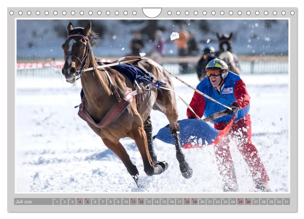 Bild: 9783457639313 | Pferde-Rennen auf Schnee und im Wasser (Wandkalender 2026 DIN A4...