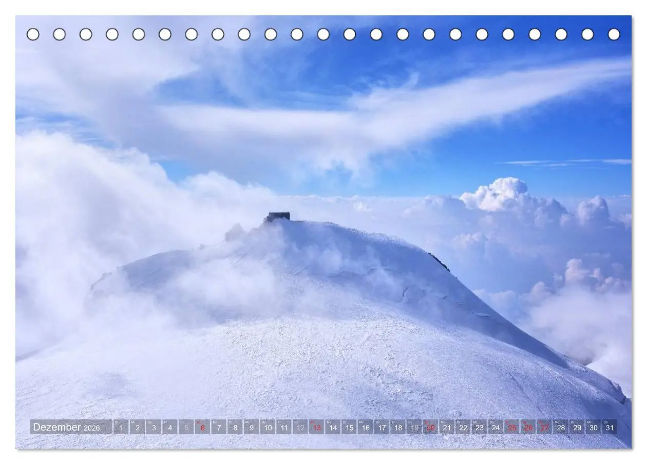 Bild: 9783516039313 | Monte Rosa (Tischkalender 2026 DIN A5 quer), CALVENDO Monatskalender