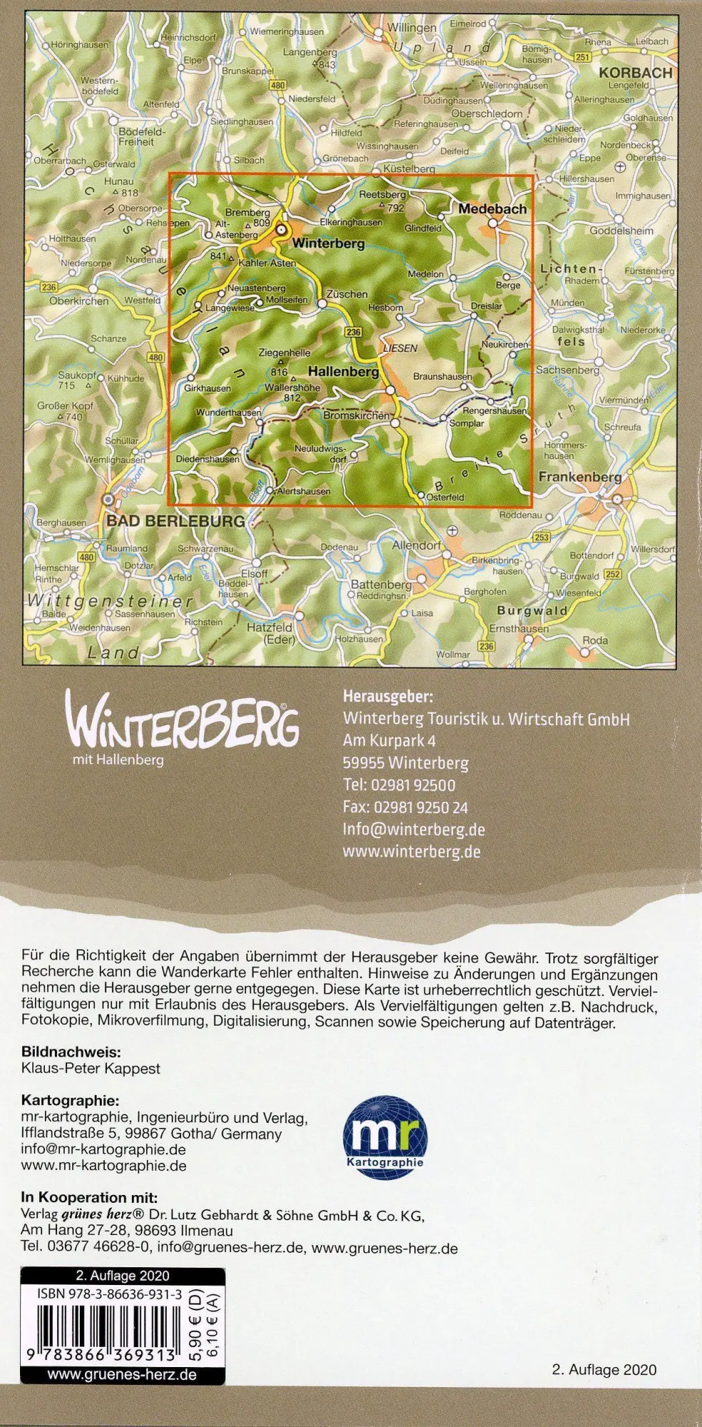 Bild: 9783866369313 | Wanderkarte Hallenberg 1:25 000 | GmbH | (Land-)Karte | Deutsch | 2020