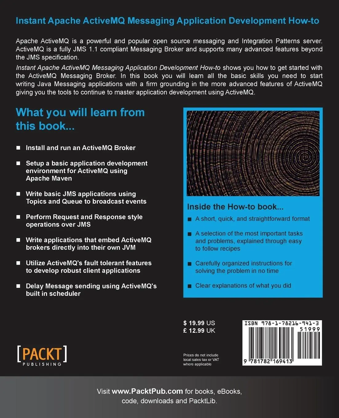 Rückseite: 9781782169413 | Instant Apache ActiveMQ Messaging Application Development How-to