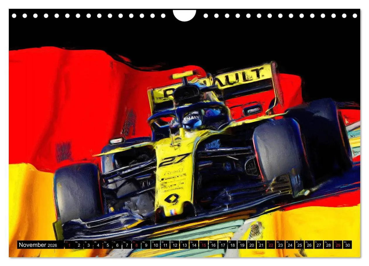 Bild: 9783457799413 | Deutsche in der Formel 1 (Wandkalender 2026 DIN A4 quer), CALVENDO...