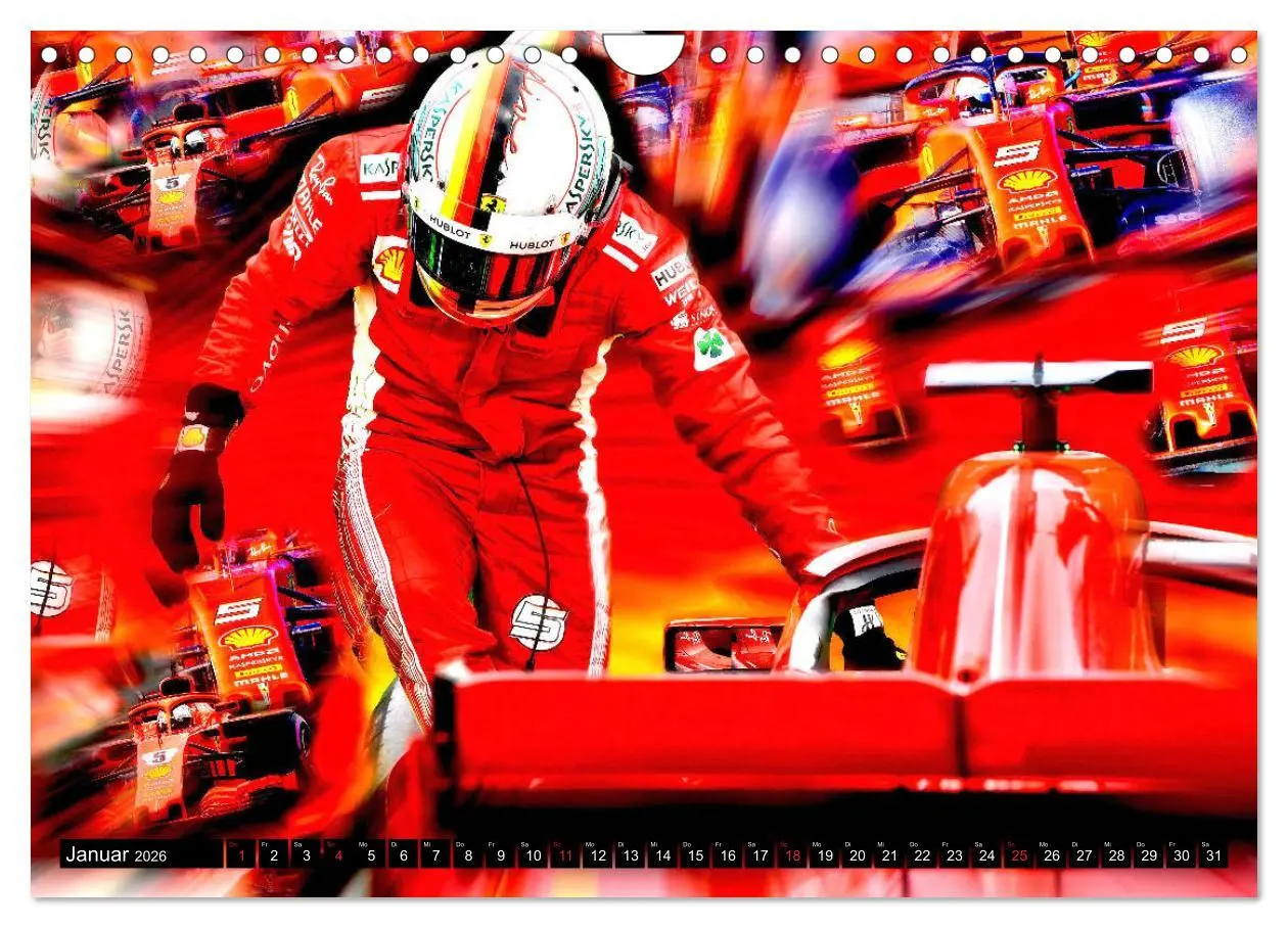 Bild: 9783457799413 | Deutsche in der Formel 1 (Wandkalender 2026 DIN A4 quer), CALVENDO...