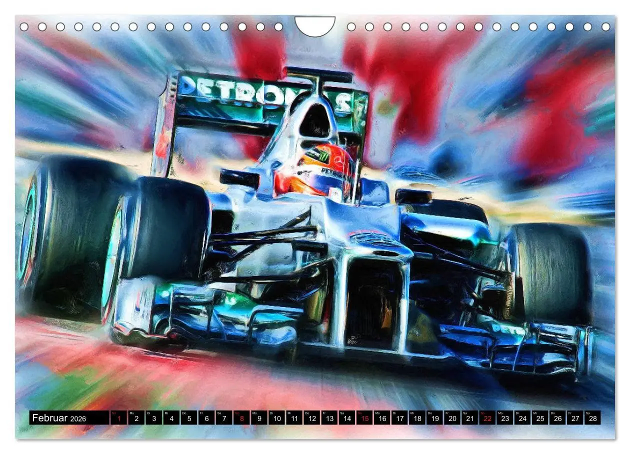 Bild: 9783457799413 | Deutsche in der Formel 1 (Wandkalender 2026 DIN A4 quer), CALVENDO...