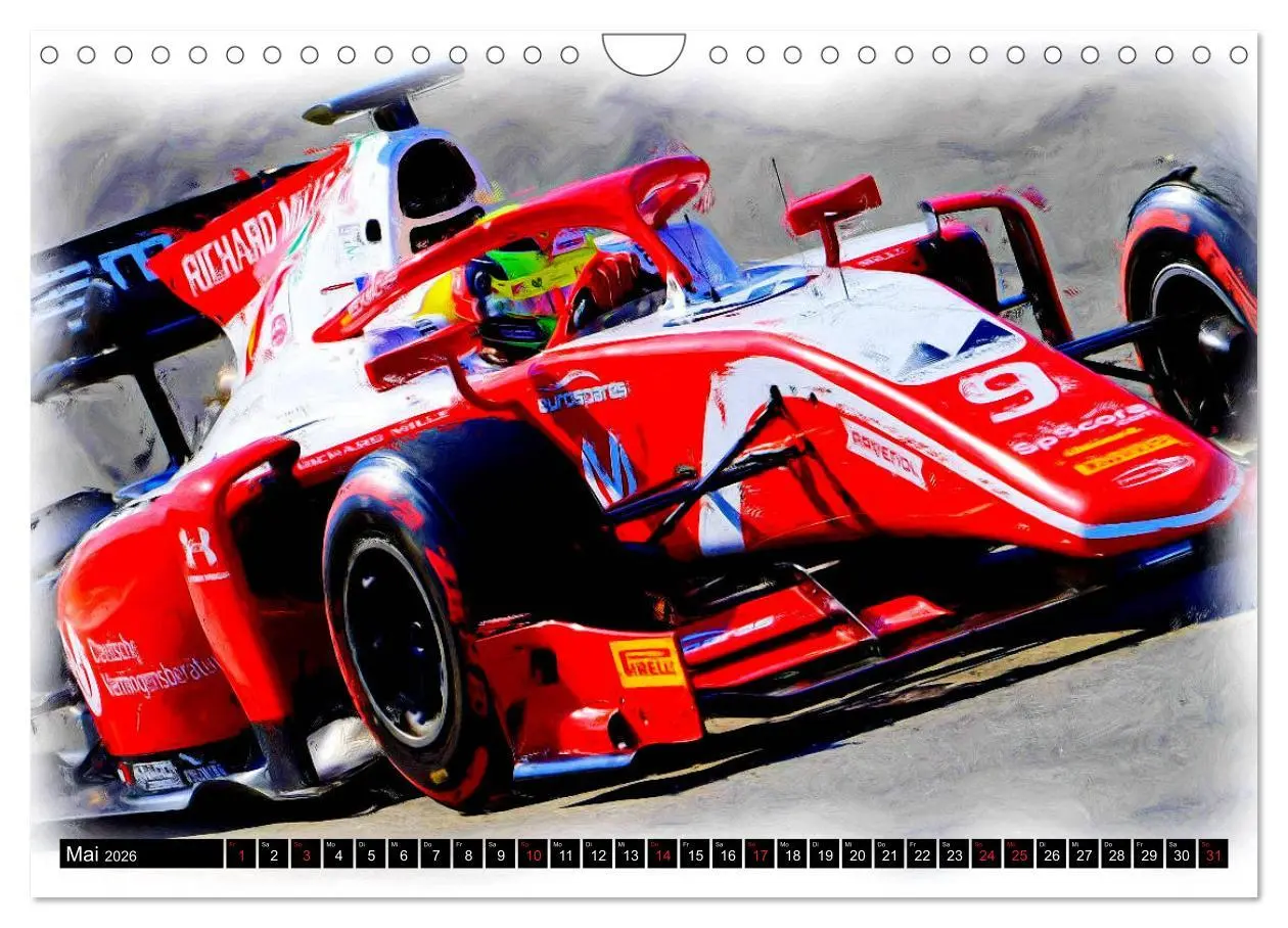 Bild: 9783457799413 | Deutsche in der Formel 1 (Wandkalender 2026 DIN A4 quer), CALVENDO...