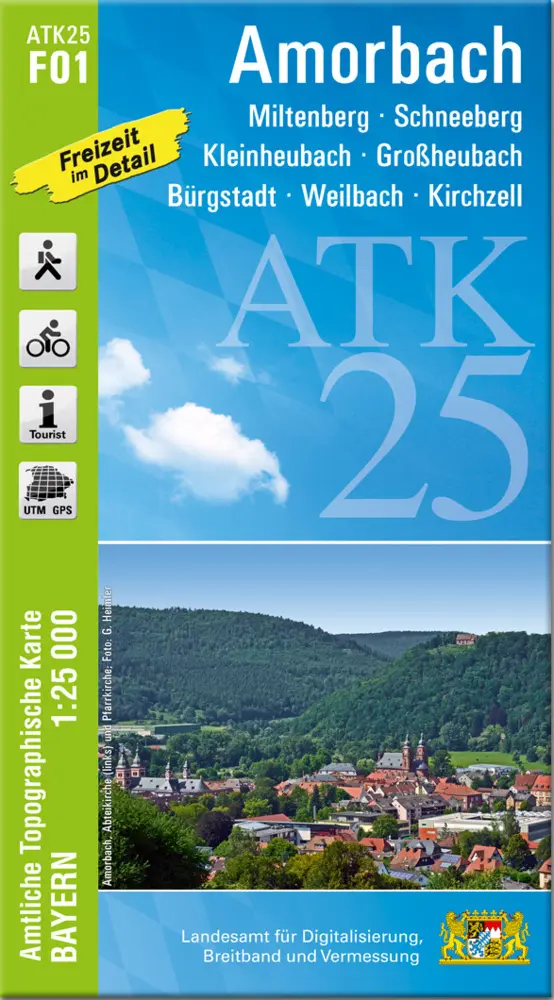 Cover: 9783899339413 | Amorbach 1:25 000 | Digitalisierung | (Land-)Karte | Deutsch | 2022