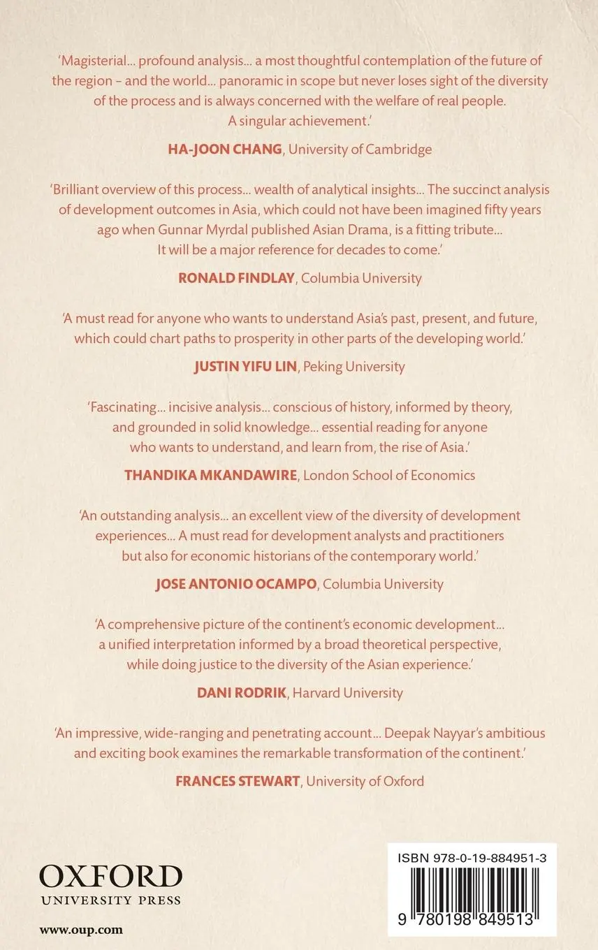 Rückseite: 9780198849513 | Resurgent Asia | Diversity in Development | Deepak Nayyar | Buch