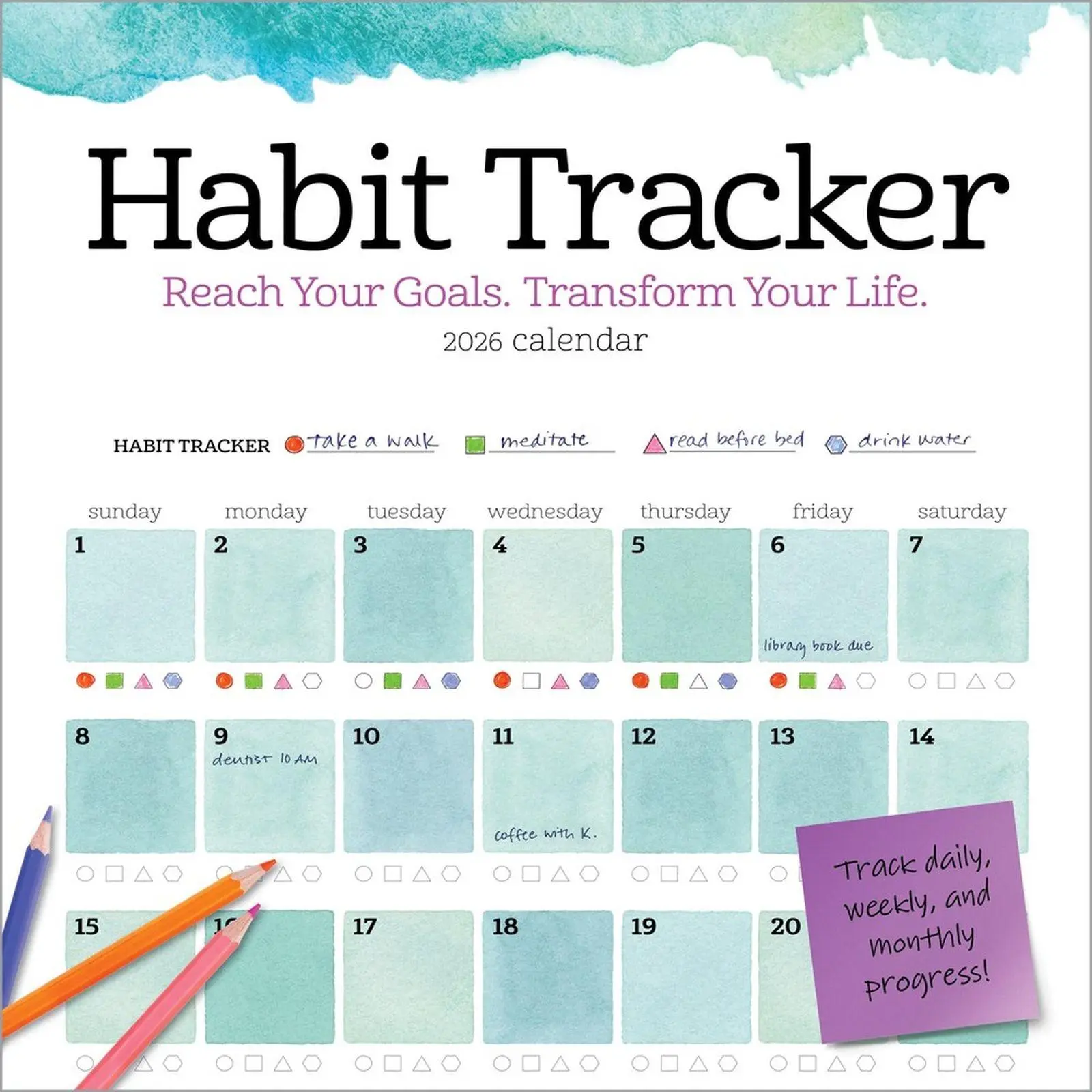 Cover: 9781523529513 | Habit Tracker Wall Calendar 2026 | Workman Calendars | Kalender | 2026