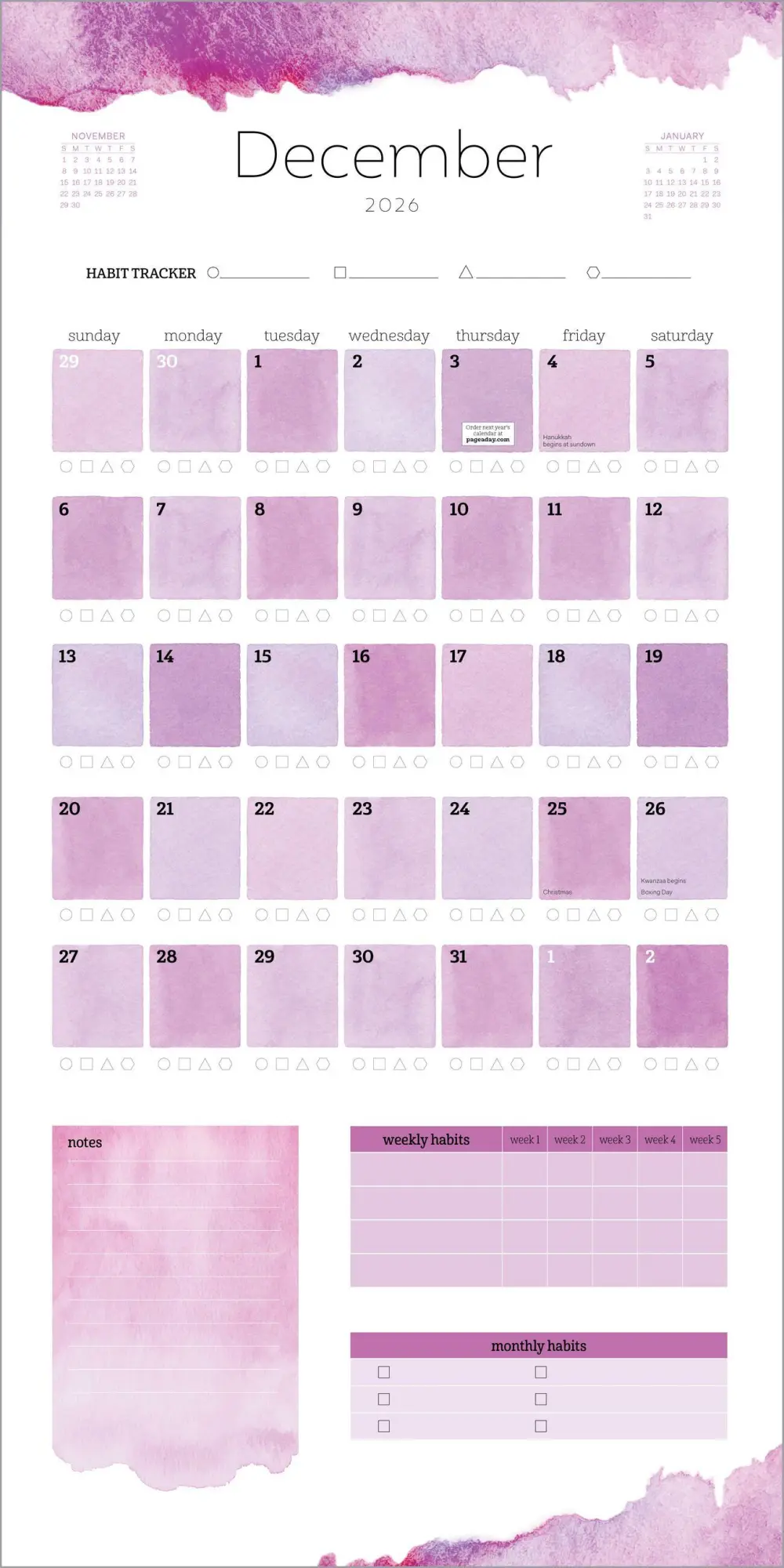 Bild: 9781523529513 | Habit Tracker Wall Calendar 2026 | Workman Calendars | Kalender | 2026