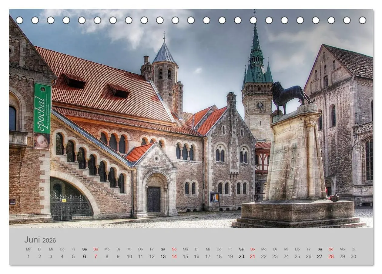 Bild: 9783516189513 | Braunschweig (Tischkalender 2026 DIN A5 quer), CALVENDO Monatskalender