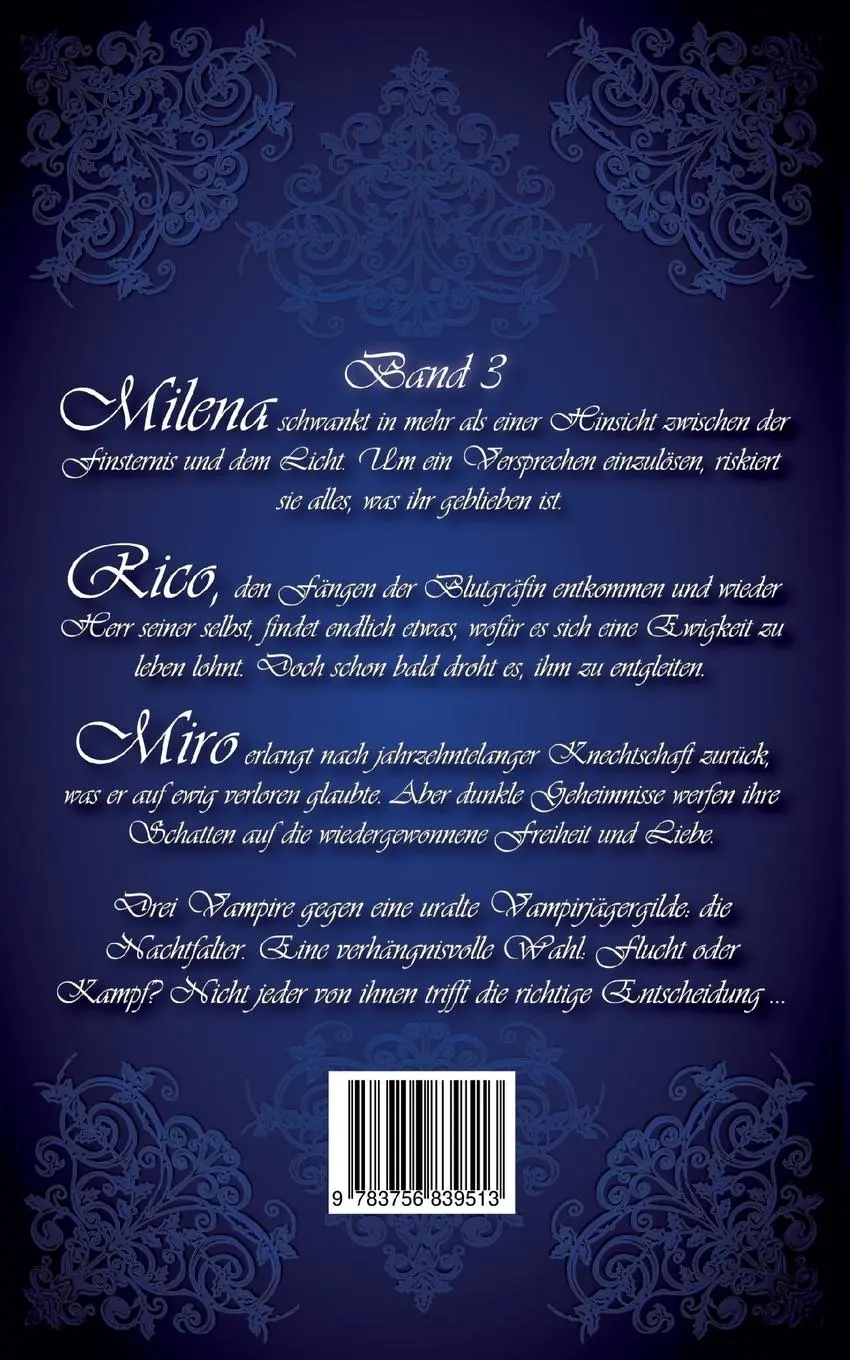 Rückseite: 9783756839513 | In den Farben der Finsternis | Mitternachtsblau | Steffi Frei | Buch