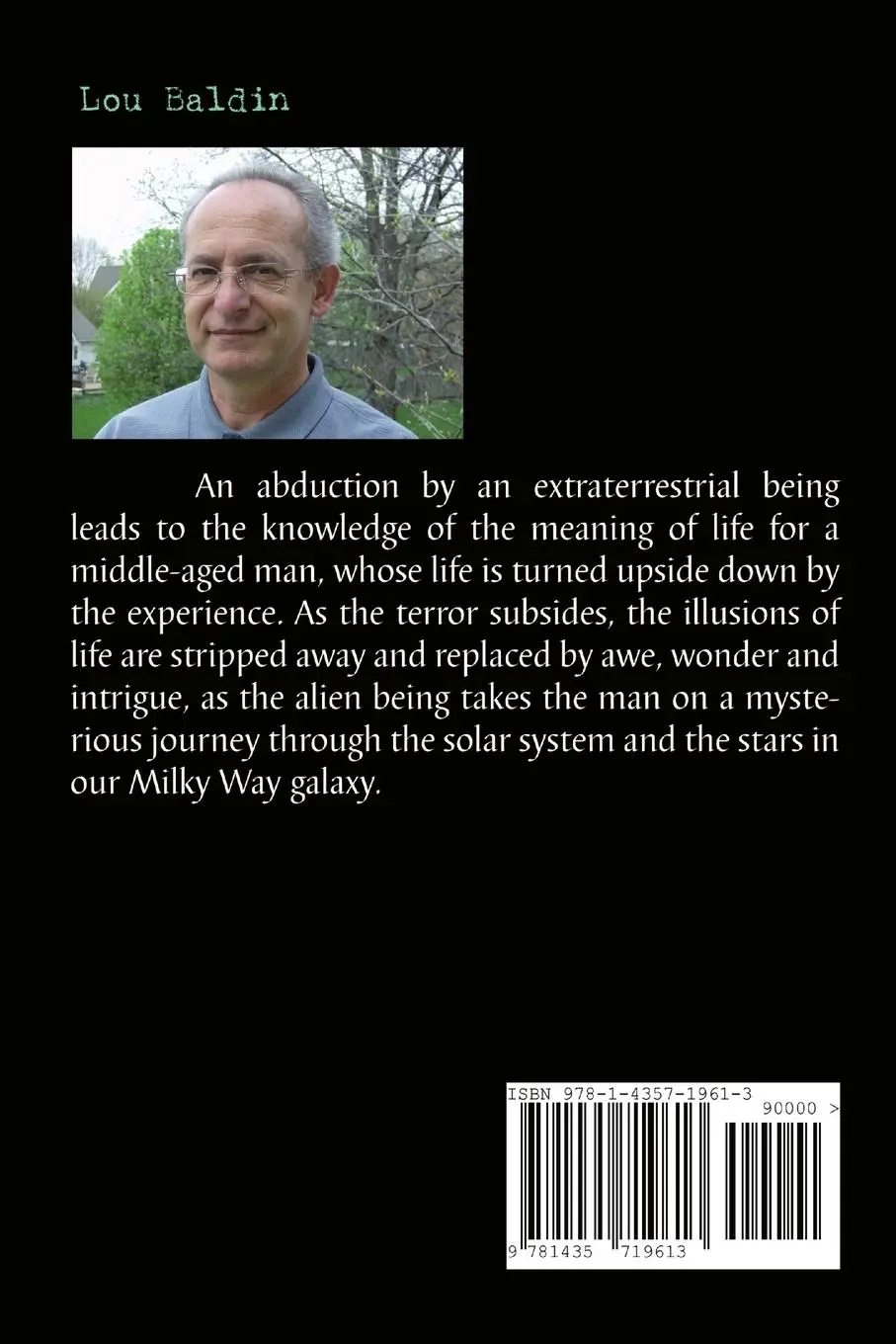 Rückseite: 9781435719613 | A Day With An Extraterrestrial | Lou Baldin | Taschenbuch | Englisch