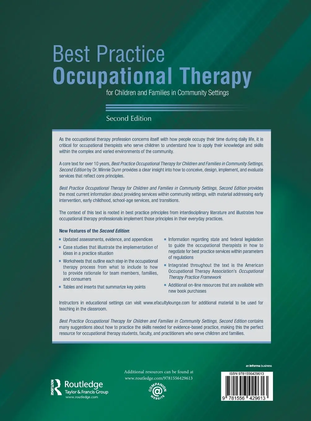 Rückseite: 9781556429613 | Best Practice Occupational Therapy for Children and Families in...