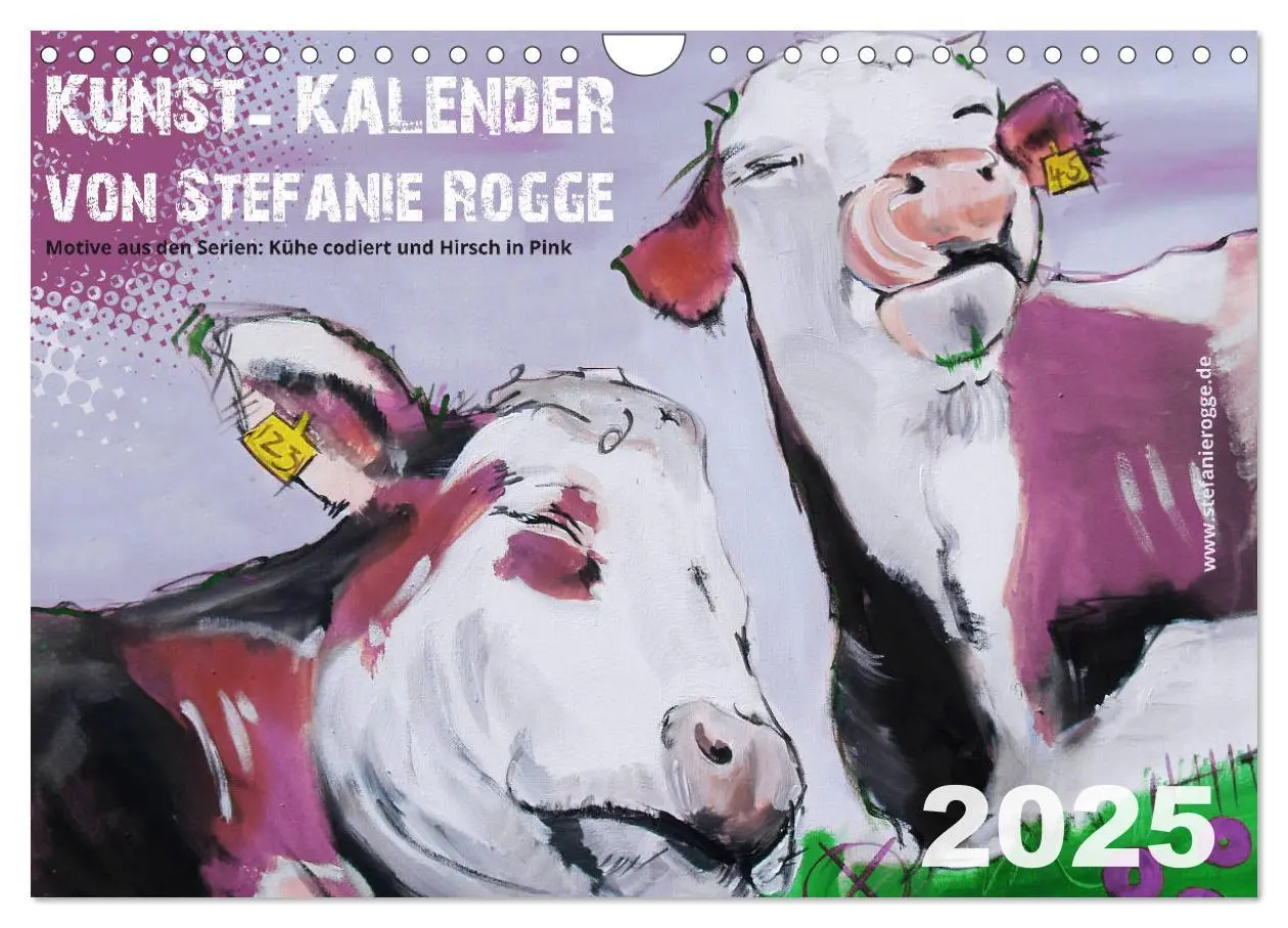 Cover: 9783435519613 | Kunst-Kalender von Stefanie Rogge (Wandkalender 2025 DIN A4 quer),...