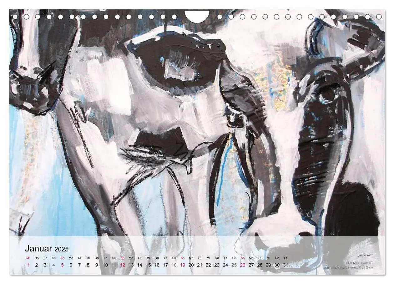 Bild: 9783435519613 | Kunst-Kalender von Stefanie Rogge (Wandkalender 2025 DIN A4 quer),...