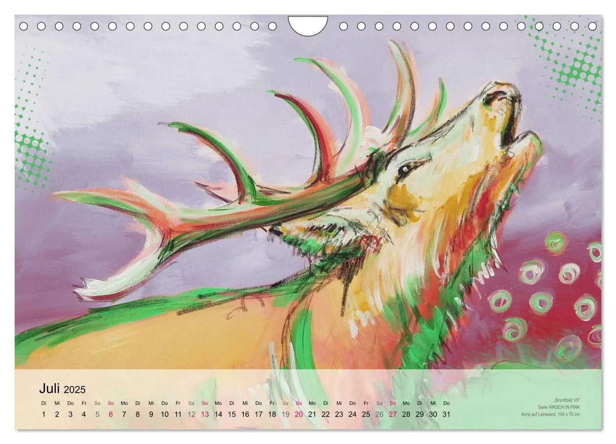 Bild: 9783435519613 | Kunst-Kalender von Stefanie Rogge (Wandkalender 2025 DIN A4 quer),...