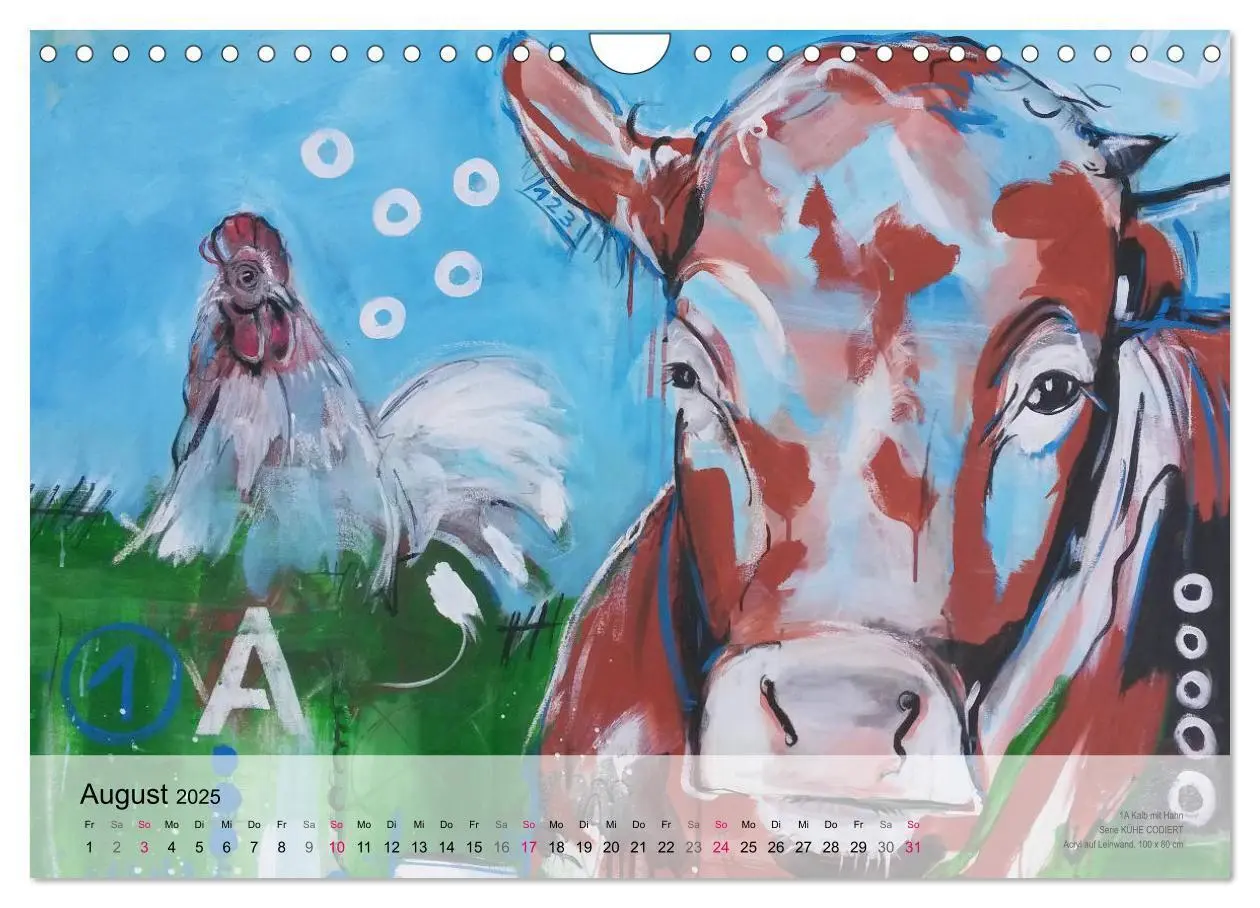 Bild: 9783435519613 | Kunst-Kalender von Stefanie Rogge (Wandkalender 2025 DIN A4 quer),...