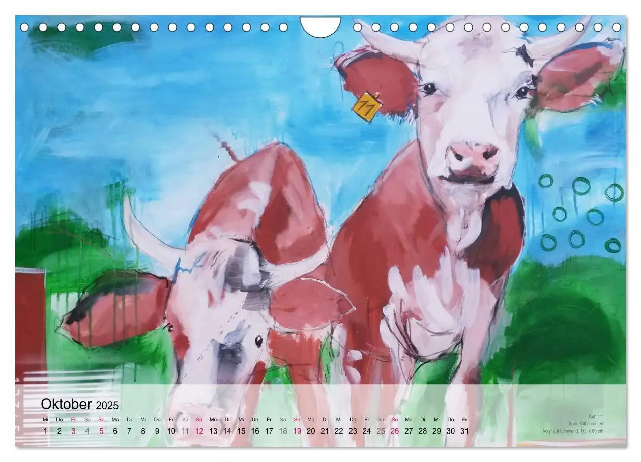 Bild: 9783435519613 | Kunst-Kalender von Stefanie Rogge (Wandkalender 2025 DIN A4 quer),...