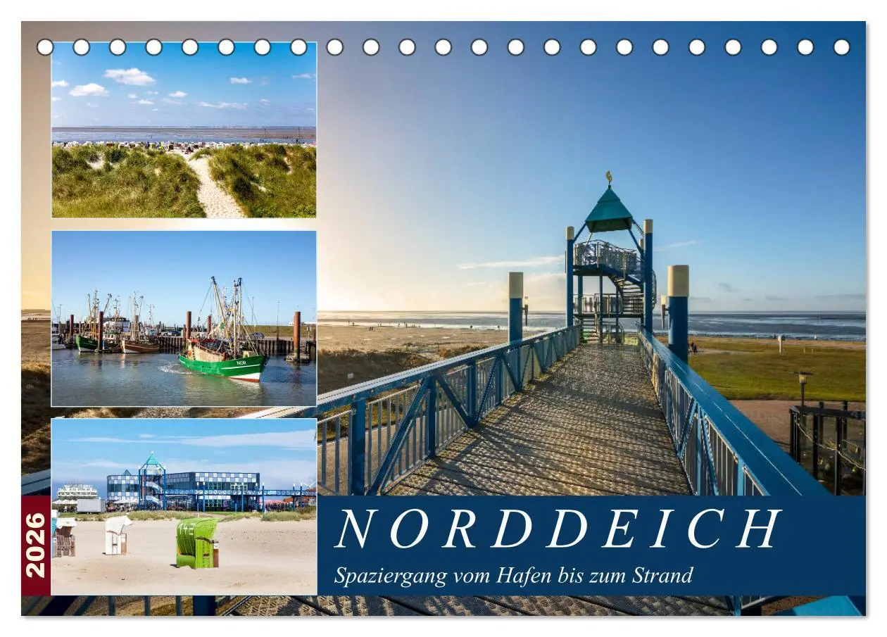 Cover: 9783457919613 | Norddeich Spaziergang vom Hafen bis zum Strand (Tischkalender 2026...
