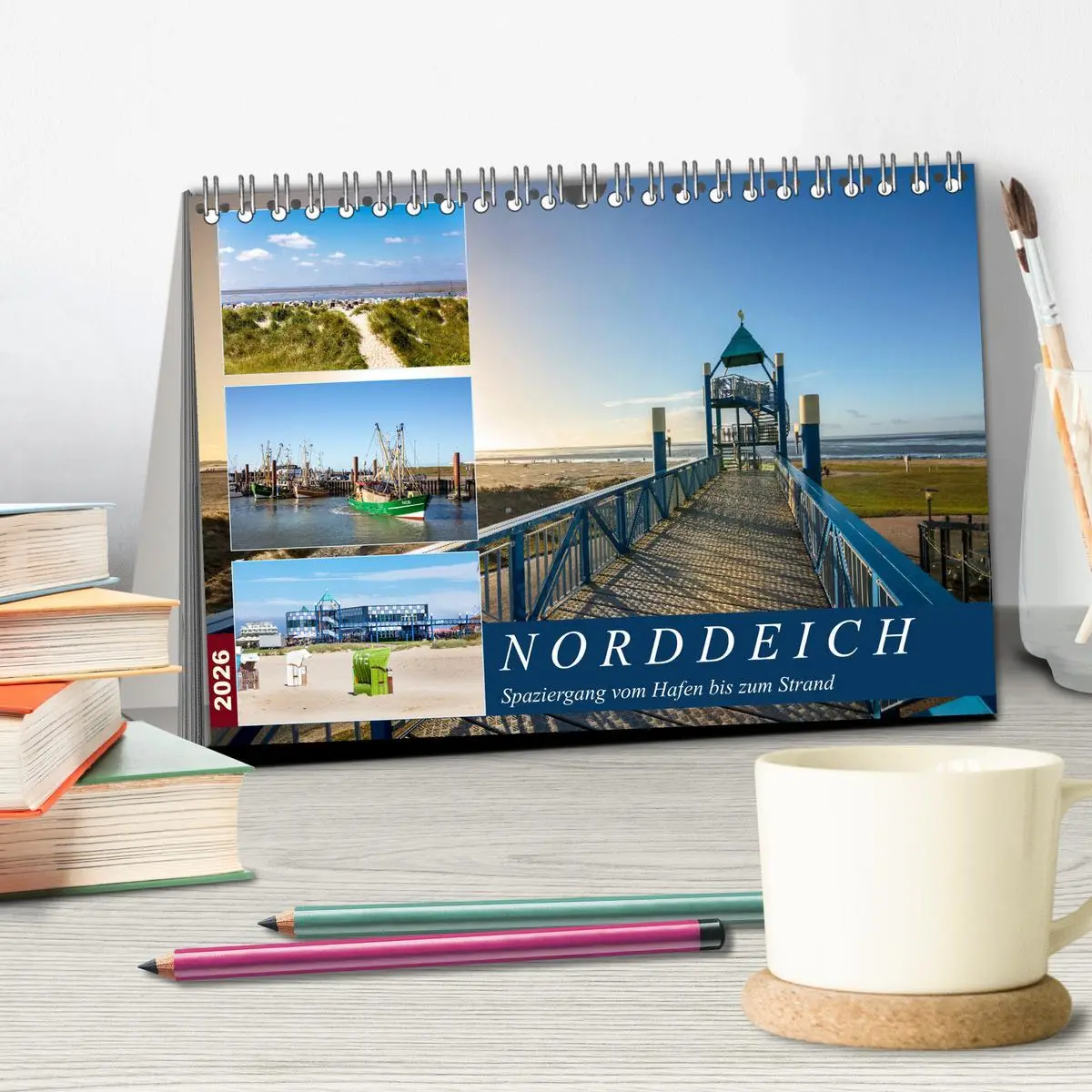 Bild: 9783457919613 | Norddeich Spaziergang vom Hafen bis zum Strand (Tischkalender 2026...
