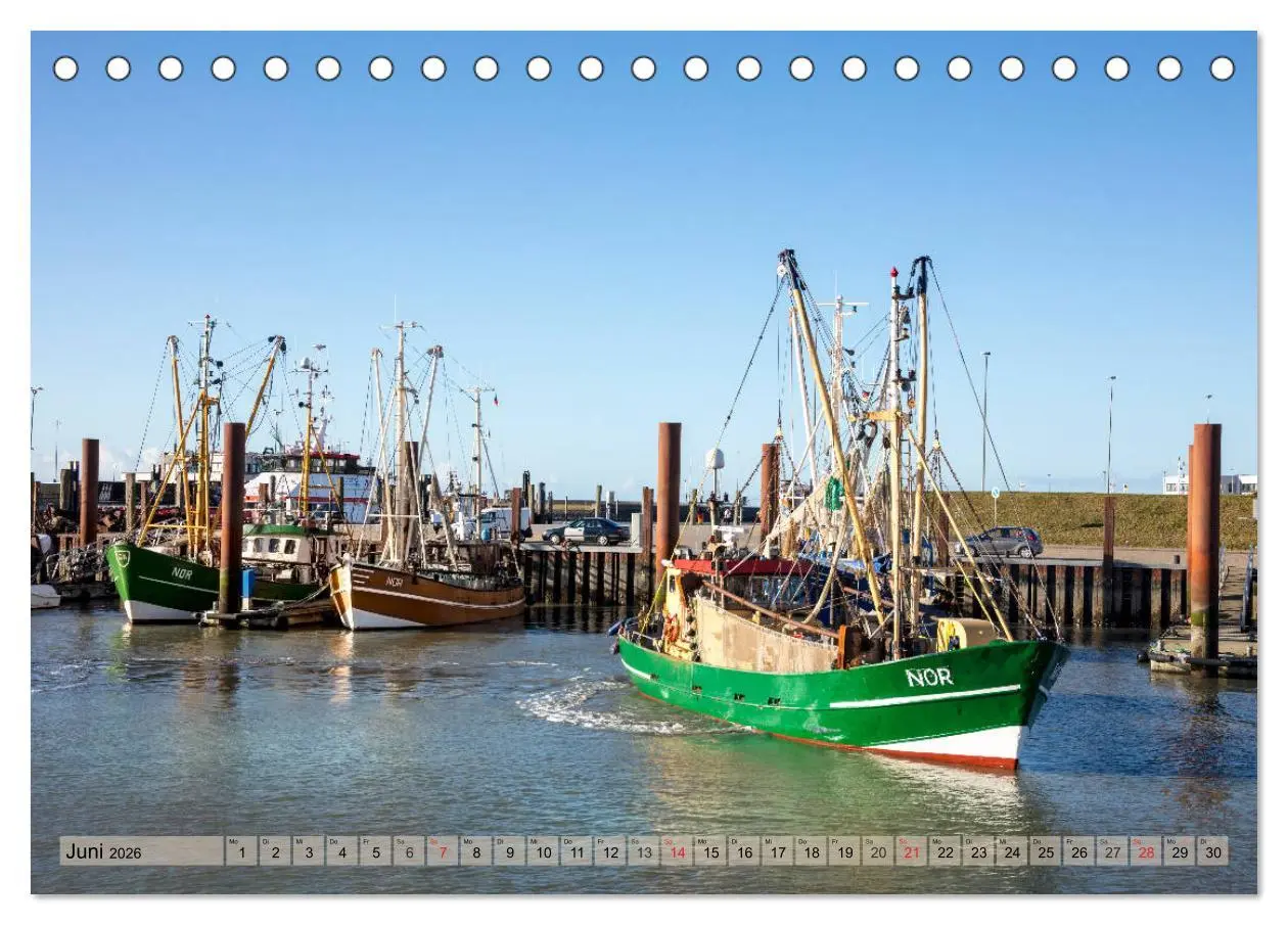 Bild: 9783457919613 | Norddeich Spaziergang vom Hafen bis zum Strand (Tischkalender 2026...