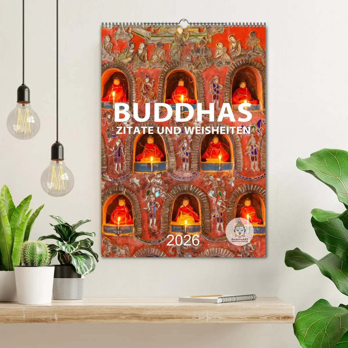Bild: 9783516319613 | Buddhas Zitate und Weisheiten (Wandkalender 2026 DIN A2 hoch),...