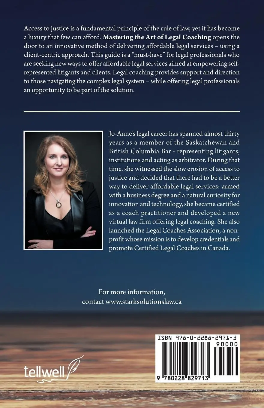 Rückseite: 9780228829713 | Mastering the Art of Legal Coaching | Jo-Anne Stark | Taschenbuch