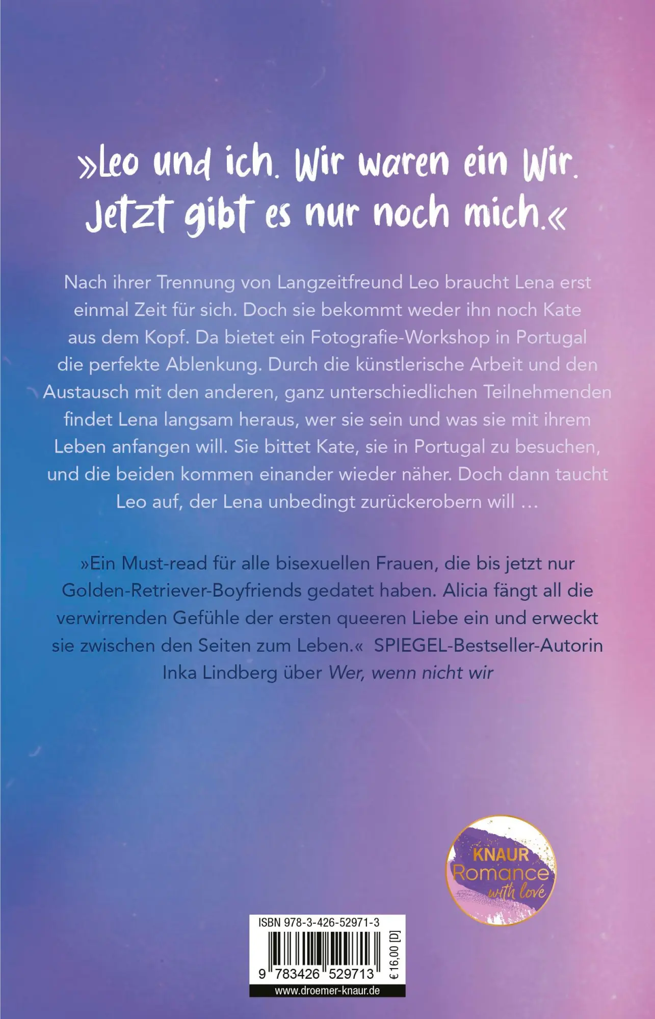 Rückseite: 9783426529713 | Wer, wenn nicht du | Alicia Zett | Taschenbuch | Wer, wenn nicht