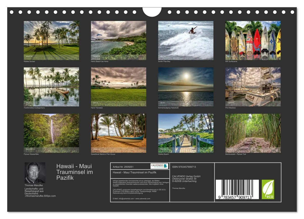 Bild: 9783457909713 | Hawaii - Maui Trauminsel im Pazifik (Wandkalender 2026 DIN A4...